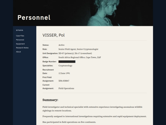personnel/pol_visser screenshot