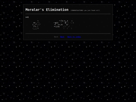 elimination screenshot