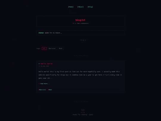 html/blog screenshot