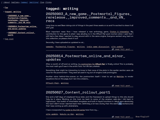 tag/writing screenshot