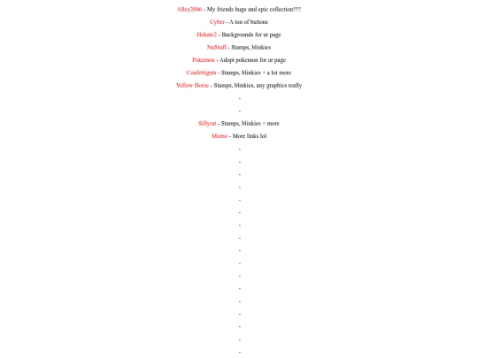 Links screenshot