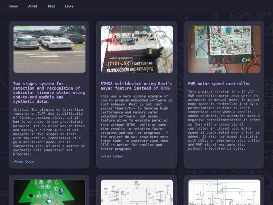 projects screenshot