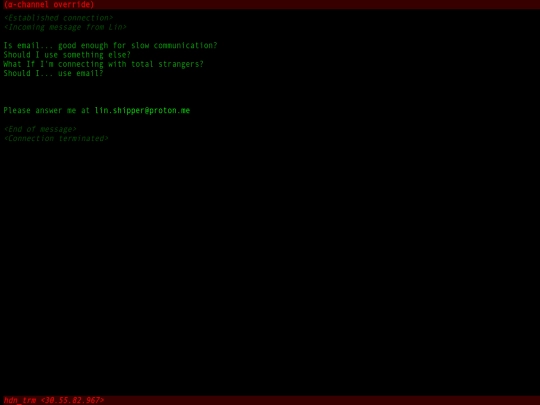communication screenshot
