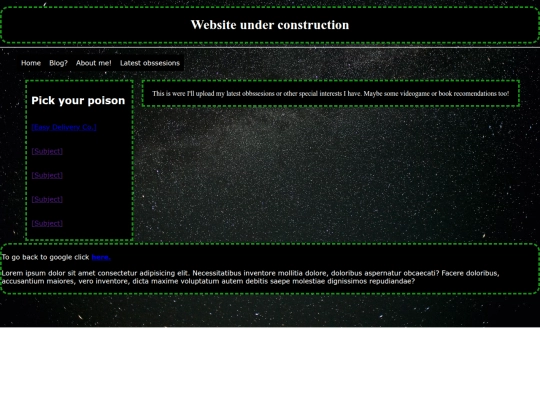 Obssesions screenshot