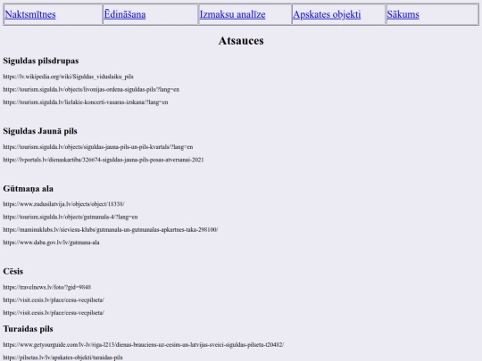 Atsauces screenshot