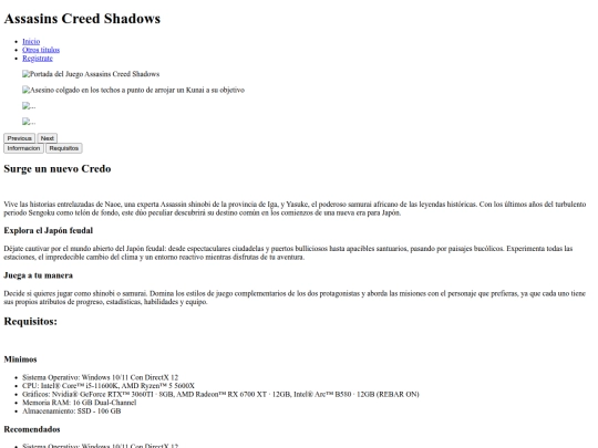 index screenshot