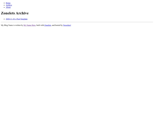 Blog/archive screenshot