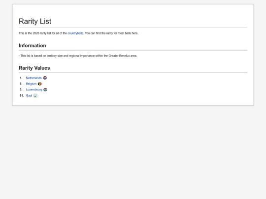 Rarity_list screenshot