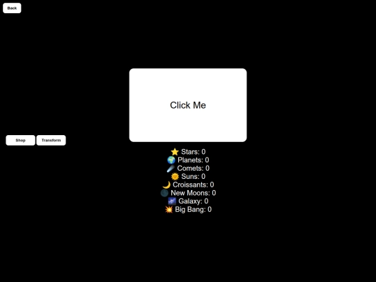 spaceclicker screenshot