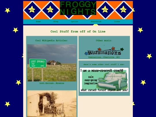links screenshot