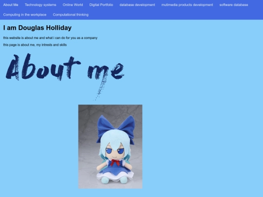 Douglas Holliday digital portfolio screenshot