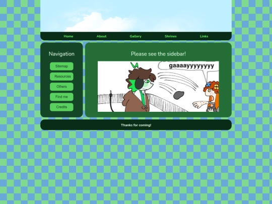 links screenshot