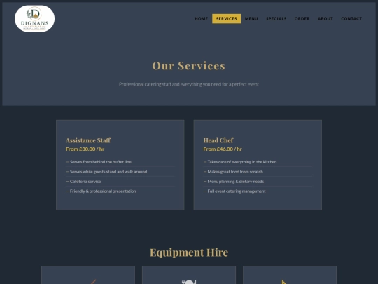 services screenshot