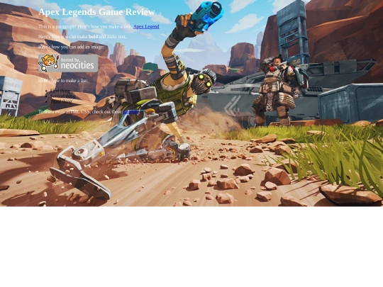 Apex screenshot