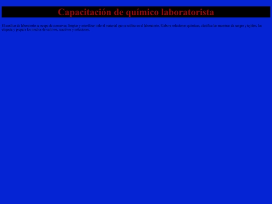 MATF 404/marco/Quimico laboratorista screenshot