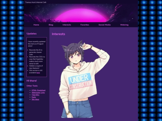 interests screenshot
