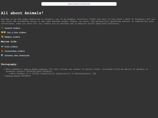 animals/animals-hub screenshot