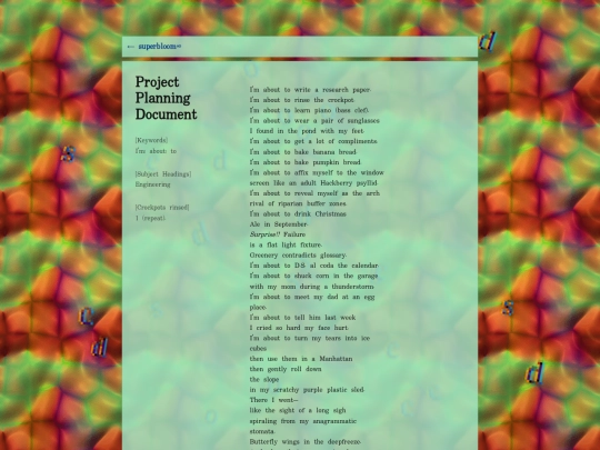 garbage-arcade/superbloom/project-planning-document screenshot