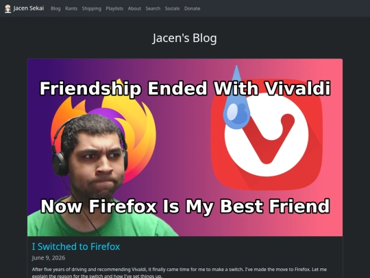 blog screenshot