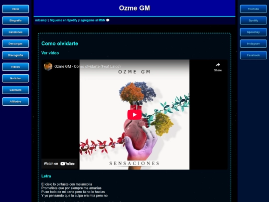 canciones/comoolvidarte screenshot