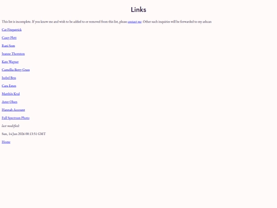 links screenshot