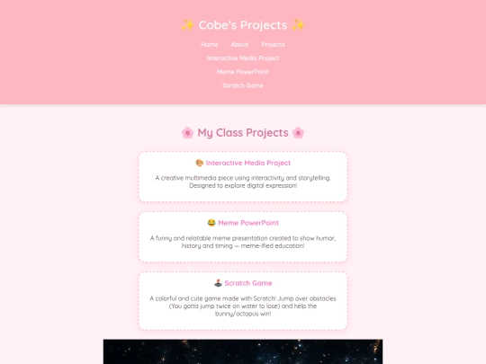 projects screenshot