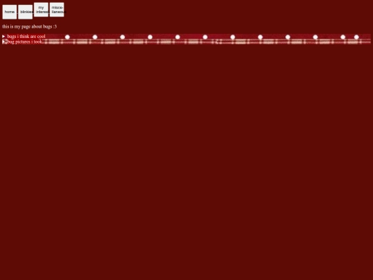 bugs screenshot