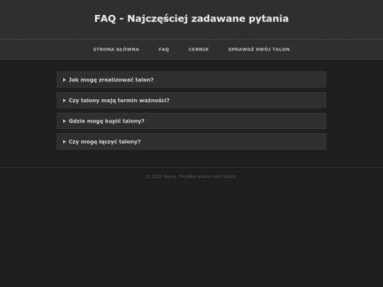 faq screenshot