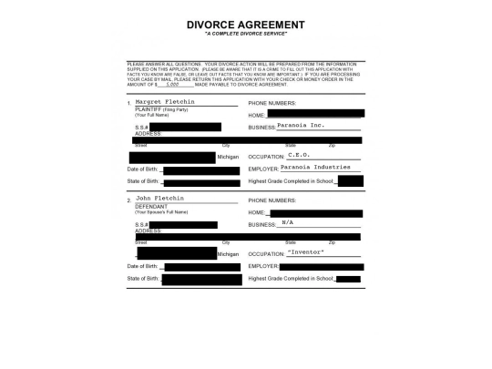 Divorce screenshot