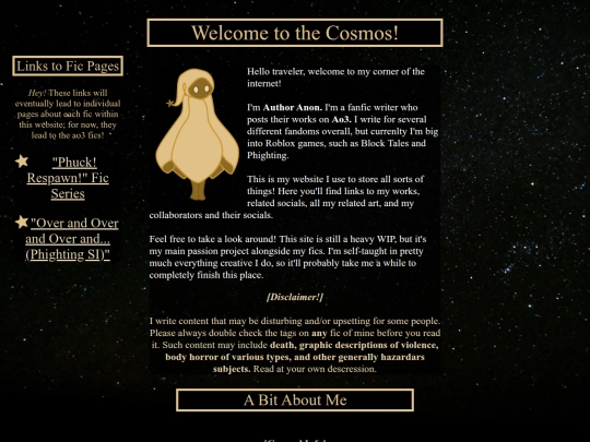 front page screenshot