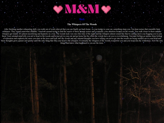 Gallery/Writing/TheWhispersOfTheWoods screenshot