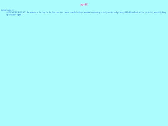 april screenshot