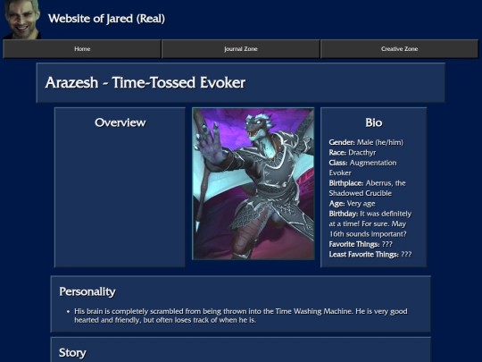 characters_website/Arazesh screenshot