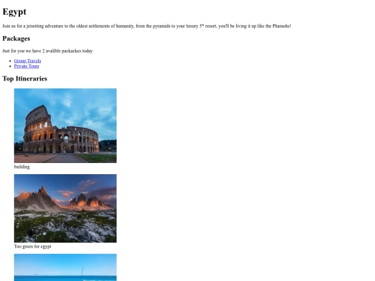 travelagencytest screenshot