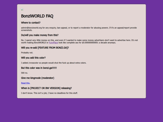 faq screenshot