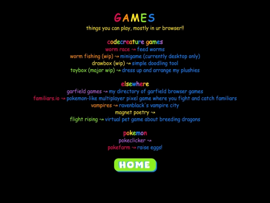games screenshot