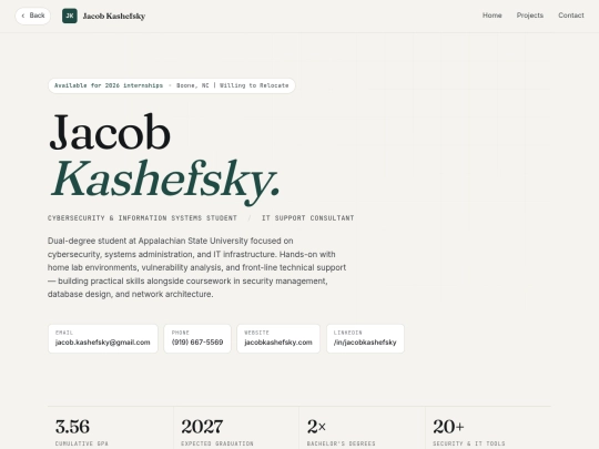 resume screenshot