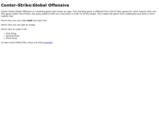 index screenshot