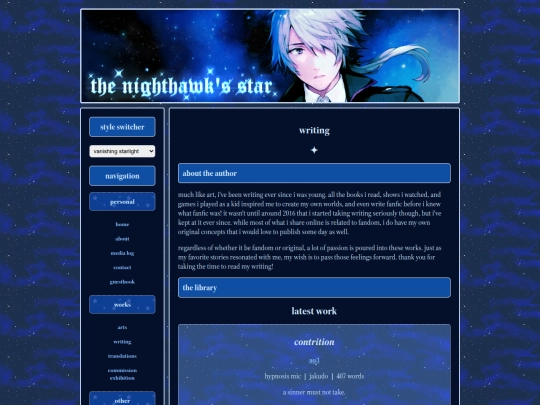 writing screenshot