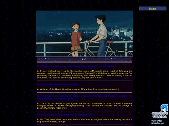 FaQ screenshot