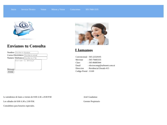 Contactenos screenshot
