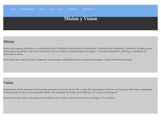 Mision y Vision screenshot