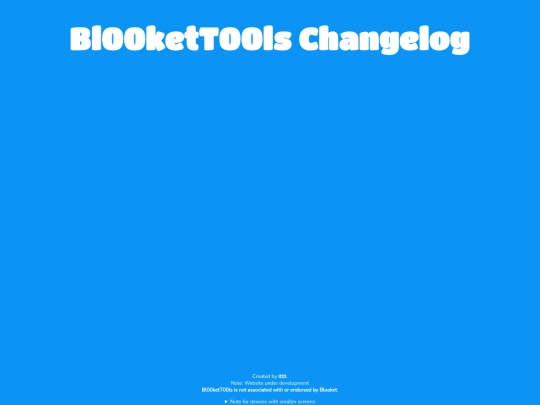 changelog screenshot