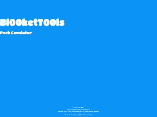 tools/pack-calculator screenshot