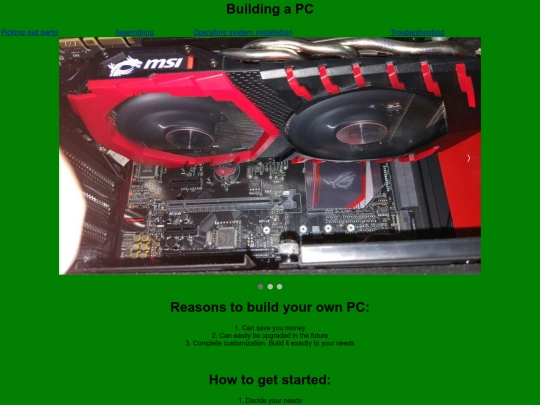 building a pc screenshot