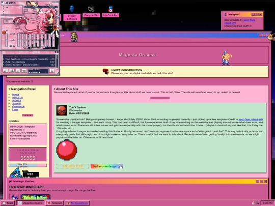 Journal screenshot