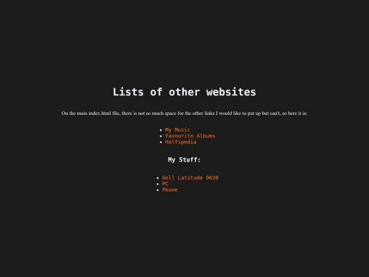 list-of-subsites screenshot
