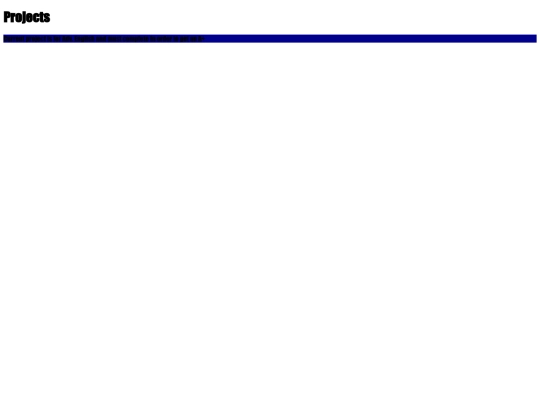 Projects screenshot