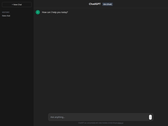 chadgpt screenshot