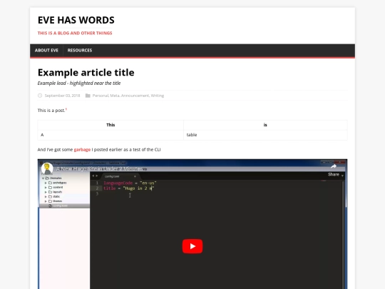 example screenshot